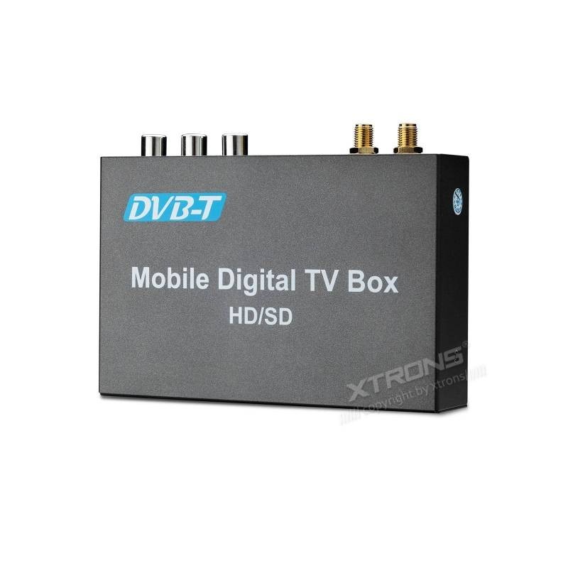 Receptor TDT Coche Doble Antena DVB-T/T2 MPEG2 JPEG MPEG AVI MP3