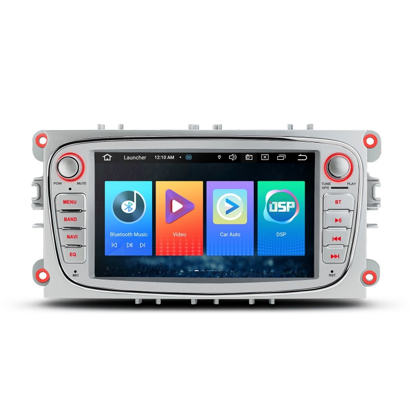 Comprar Reproductor de vídeo multimedia para coche Android 2 DIN Auto Radio  para Ford Focus Mondeo C-MAX S-MAX Galaxy II Kuga 7 HD pantalla MirrorLink  GPS 1 + 16GB