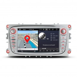 Radio estéreo de coche para Ford Focus II Mondeo 9 S-Max C-Max  Kuga (2008-2011), Android 11 estéreo de coche con CarPlay Android Auto,  pantalla táctil de 7 pulgadas con Bluetooth, GPS