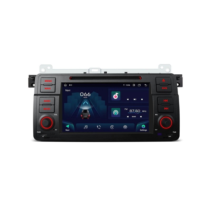Radio Android GPS DVD 2 DIN 7 para BMW E46 Mirrorlink